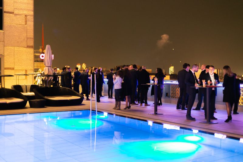  Corporate event on a hotel terrace in Seville