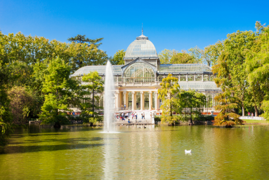 Crystal Palace sur le Parc du Retiro à Madrid 